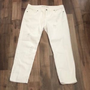 Michael Kors Boyfriend white jeans